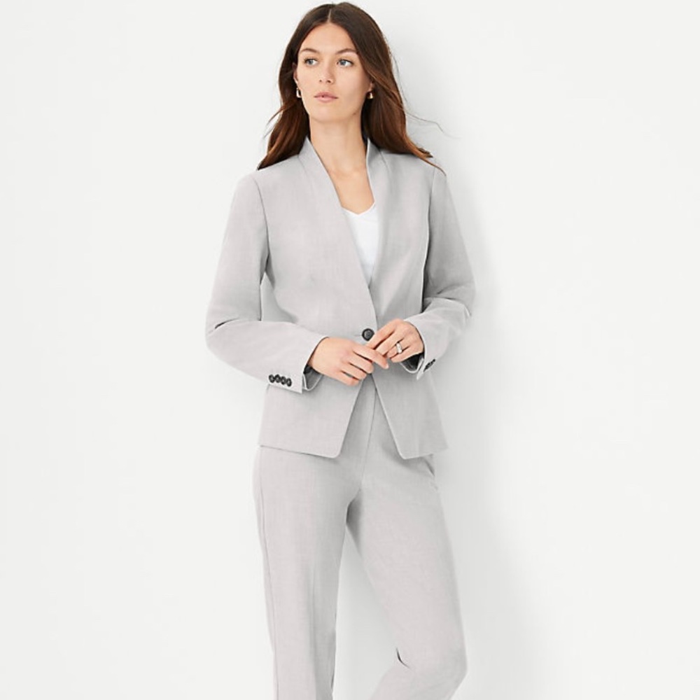 Ann Taylor Cutaway Blazer in Bi-Stretch